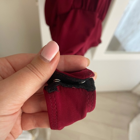 Neck tie halter blouse bodysuit. Plus size 2x - Picture 3 of 7